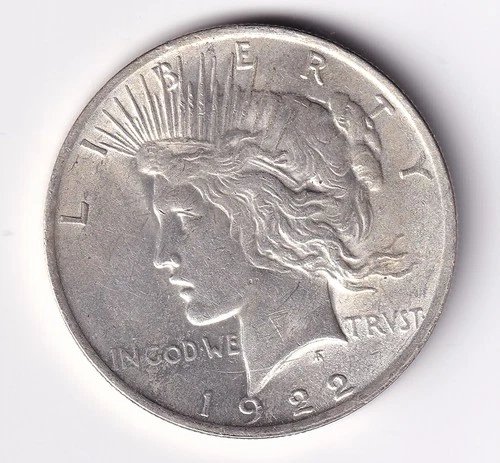 1922 Peace Silver Dollar $1 Coin 90% Silver n.154