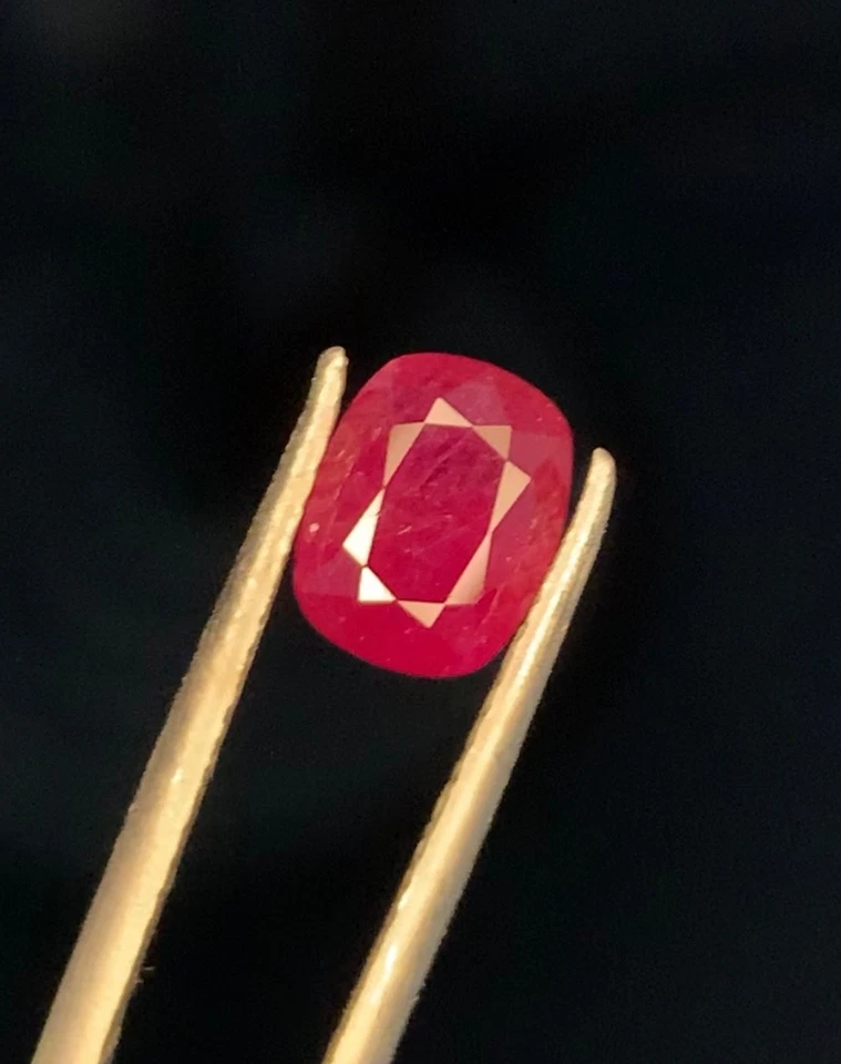 1.95CT Natural Ruby from Afghanistan –Unheated, Untreated Loose Ruby oval shaped - Image 2 of 3