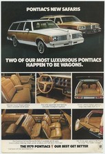Pontiac New Luxurious Pontiac Safari Wagons 1979 Vintage Ad