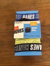 Hanes Moves Boys' 5pk Anti-Chafe Boxer Briefs - Black L SEE DEAL