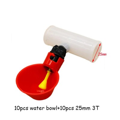 Automatische Wasserschale für Geflügel Vögel Hahn Huhn Wassertränke Kunststoff