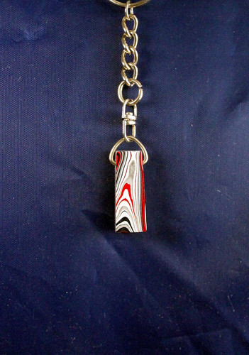 Fordite Keychain - 34.58mm x 13.07mm x 10.36mm (2904) - Picture 4 of 5