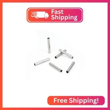 50pcs Adabele 304 Stainless Steel Sleek Tube Beads 20mm Long Connector Hole ID