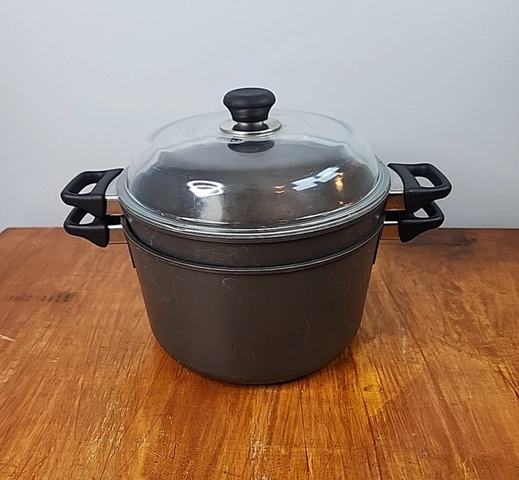 Scanpan 2001+ Dutch Oven Stockpot 3 Pc Set w Pyrex Lid Made in Denmark 1998