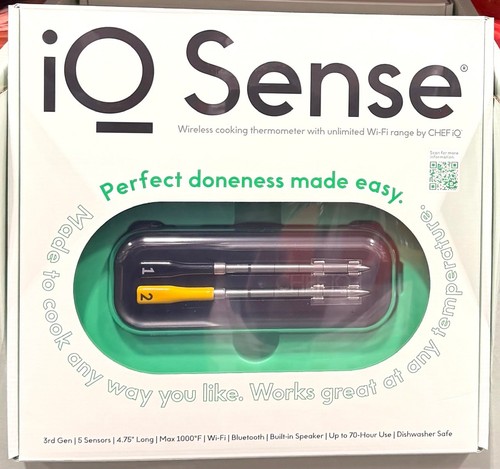 Lot De 2 Sondes Thermomètre Intelligent CHEF IQ + Smart Hub – Occasion – Noir