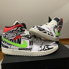 Jordan 1 Mid Over-Print Logos for Sale | Authenticity Guaranteed | eBay