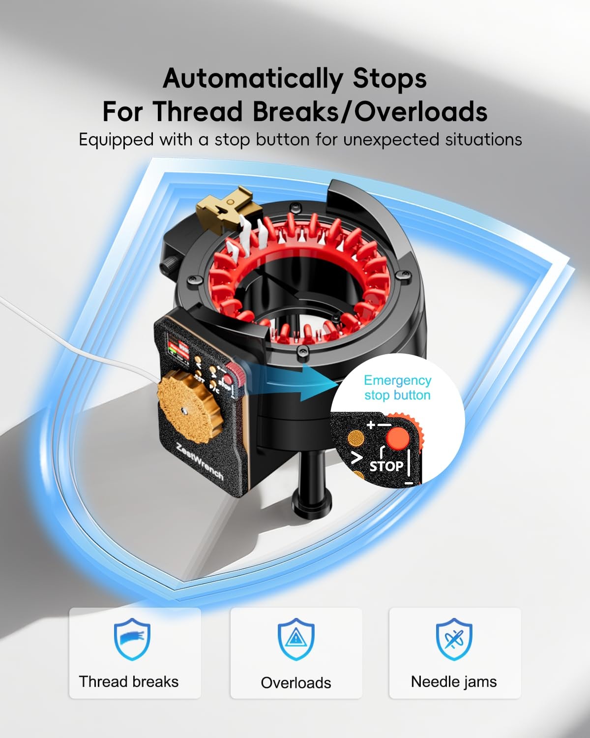 Electric Knitting Machine Adapter for Addi Express Knitting Machine 22, LCD P...