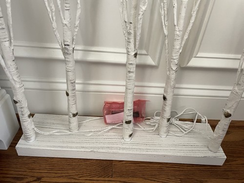 Olive And Cocoa Snowdrift Lit Trees - Picture 5 of 5