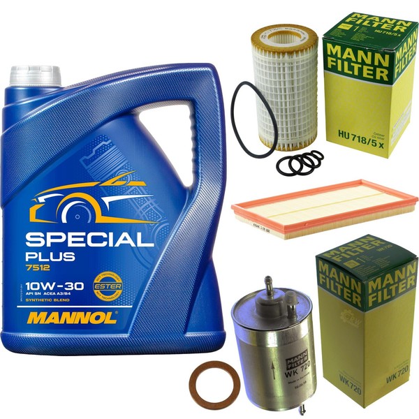 MANN-FILTER Inspektionspaket Mannol 5L Special Plus 10W-30 FüR Mercedes Clk 430-image