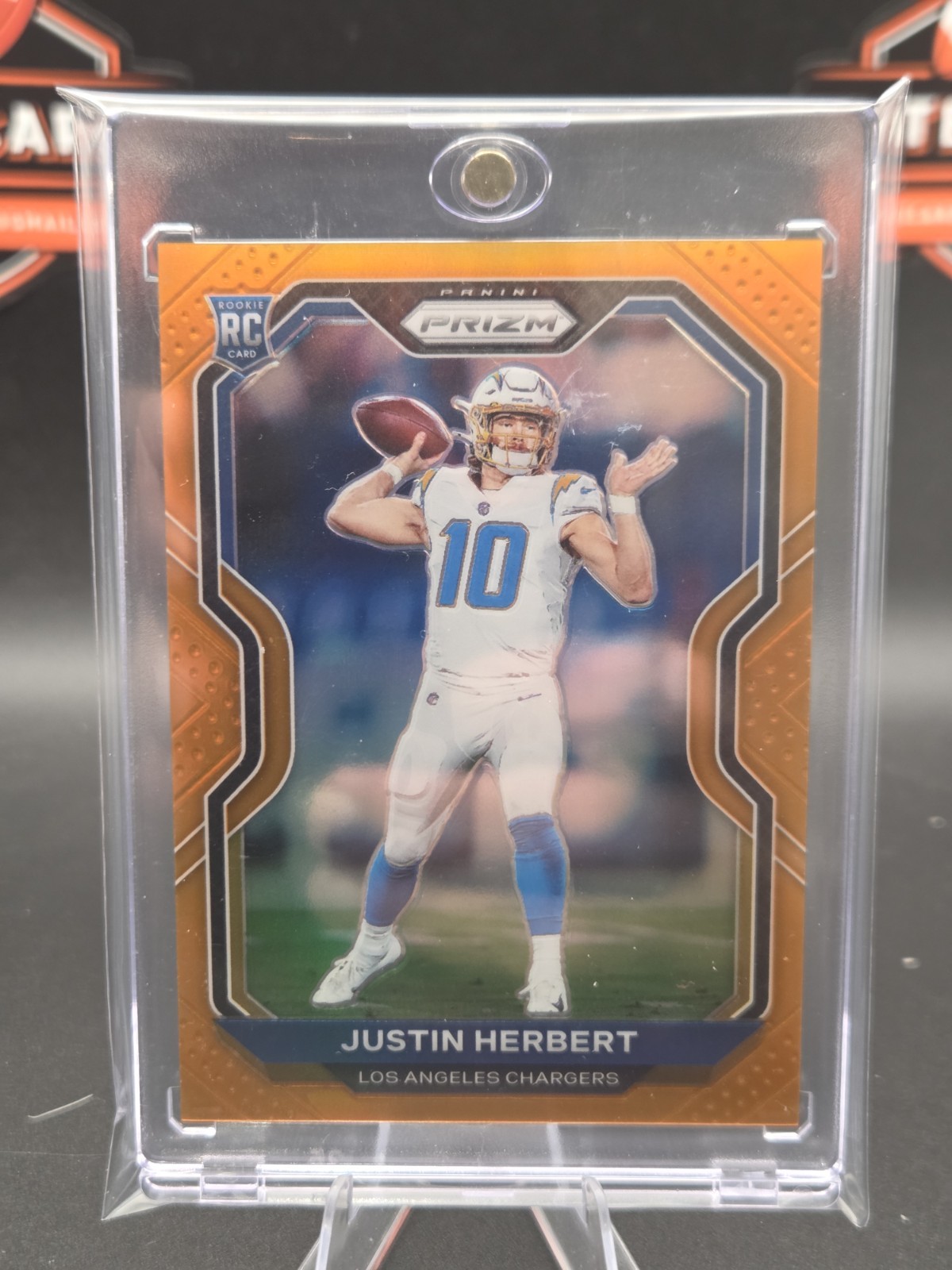 🏈 2020 Panini Prizm - Rookie Justin Herbert #325 Orange Prizm /249 