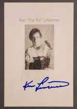 Ken Linesman Auto Signed 4 x 6 Philadelphia Flyers The Rat Photo