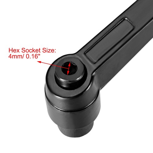 M8 Handle Adjustable Clamping Lever Thread Ratchet Female Thread Stud - Picture 5 of 7
