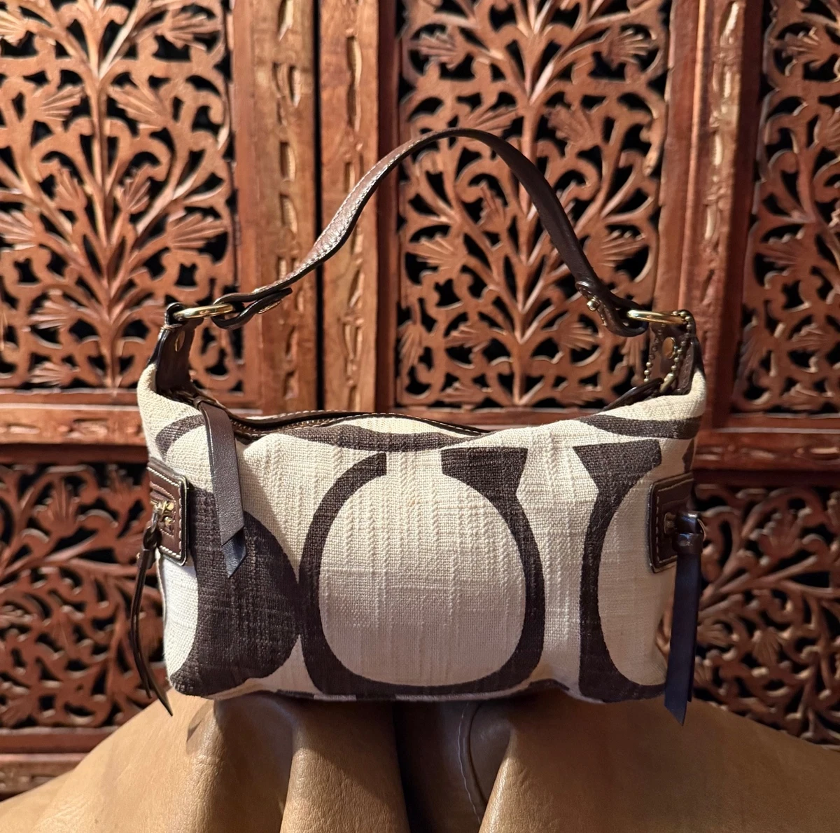 Coach Brown Signature Hobo Bag for sale | eBay