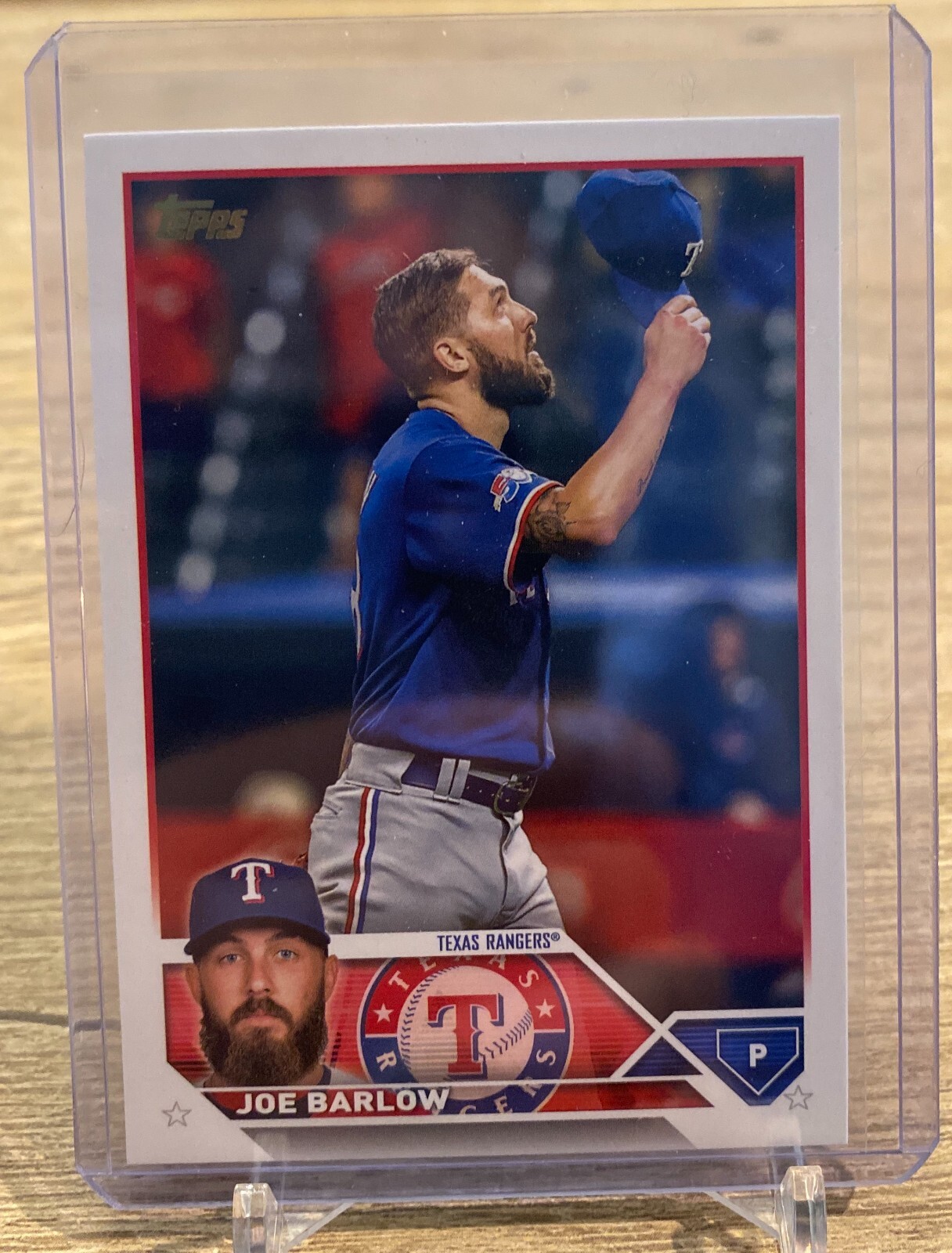 2023 Topps Joe Barlow Golden Mirror Image Variation SSP Rangers #139