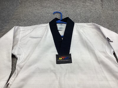Adidas World TaeKwonDo Uniform Shirt 130 cm White Wrap Aslan Sun Martial Arts