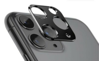 Black For iPhone 11 /11 Pro / MAX  Metal Camera Lens Protector Bumper  Slim Film
