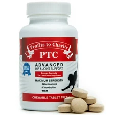 Hip and Joint Support, Glucosamine Chondroitin MSM for Dogs, 
