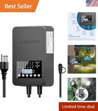Durable Weatherproof 200W Low Voltage Landscape Transformer w/ Photocell Timer