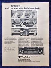 Becker Mexiko Cassette Voll-Stereo,  originale Werbung aus 1976
