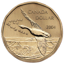 Canada 2004 $1 Dollar Flying Goose Specimen #18164