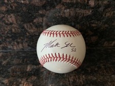 Matt Shoemaker Signed Major League Rawlings Baseball MLB #52 Los Angeles Angels