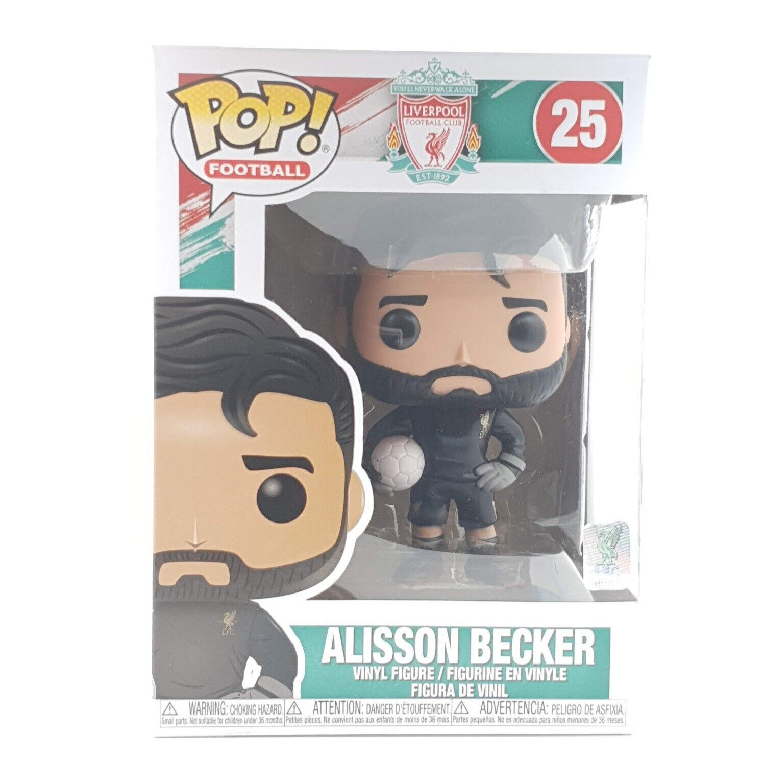 Alisson Becker 25 - Liverpool - Original Figurine Funko Pop!