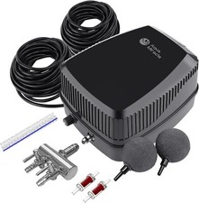 AquaMiracle Pond Aeration Kit Pond Air Pump Koi Pond Aerator for Pond up to 1500