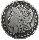 1896 S Morgan Dollar  VF-Very Fine 90% Silver $1 US Coin #1382
