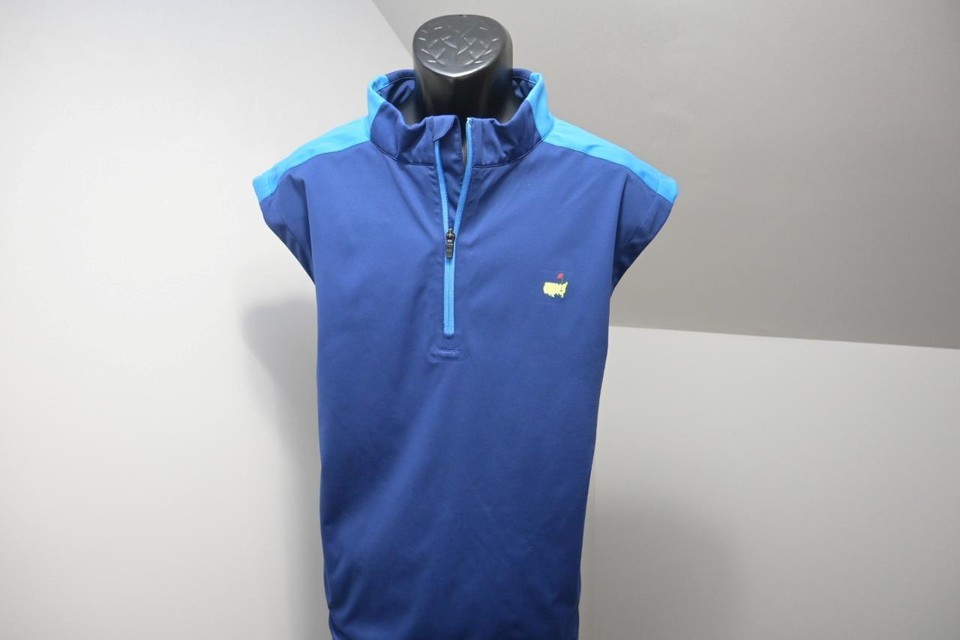 Masters Tech Augusta Nationals 1/4 Zip Windbreaker Golf Vest Mens Sz XL eBay