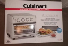 New Cuisinart Stainless Steel Air Fryer Toaster Oven with Grill TOA-70