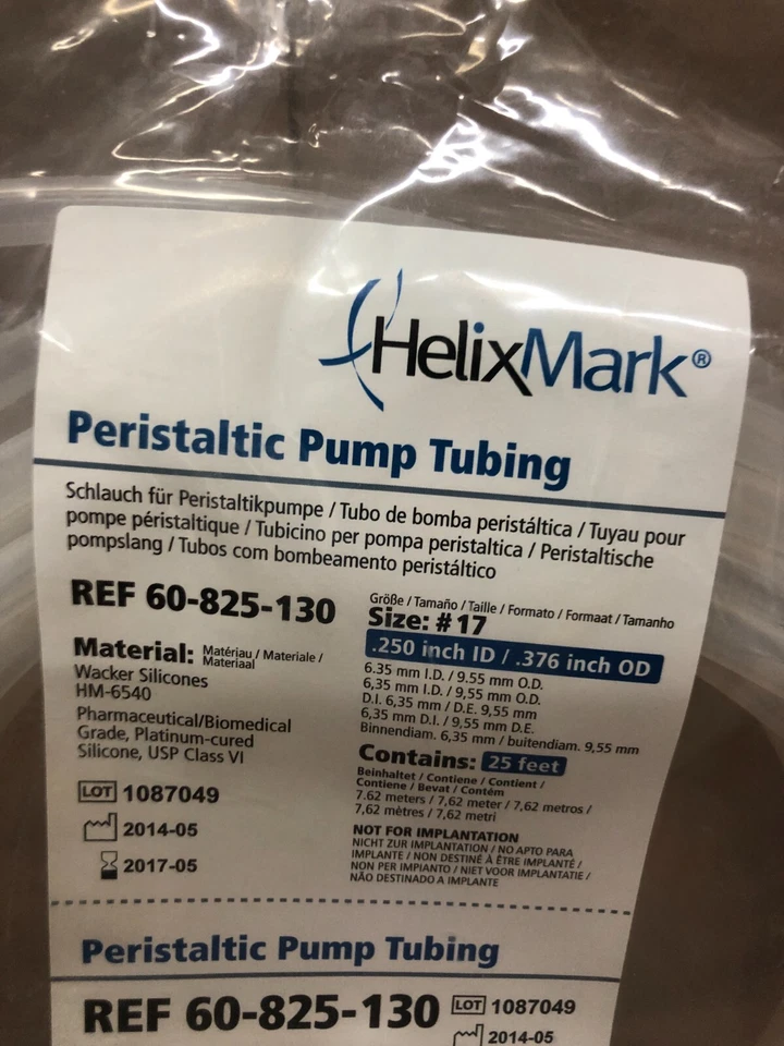 HelixMark Peristaltic Pump Tubing ( REF 60-825-130) 0.25ID/0.376OD-- 25 ft - Image 2 of 2