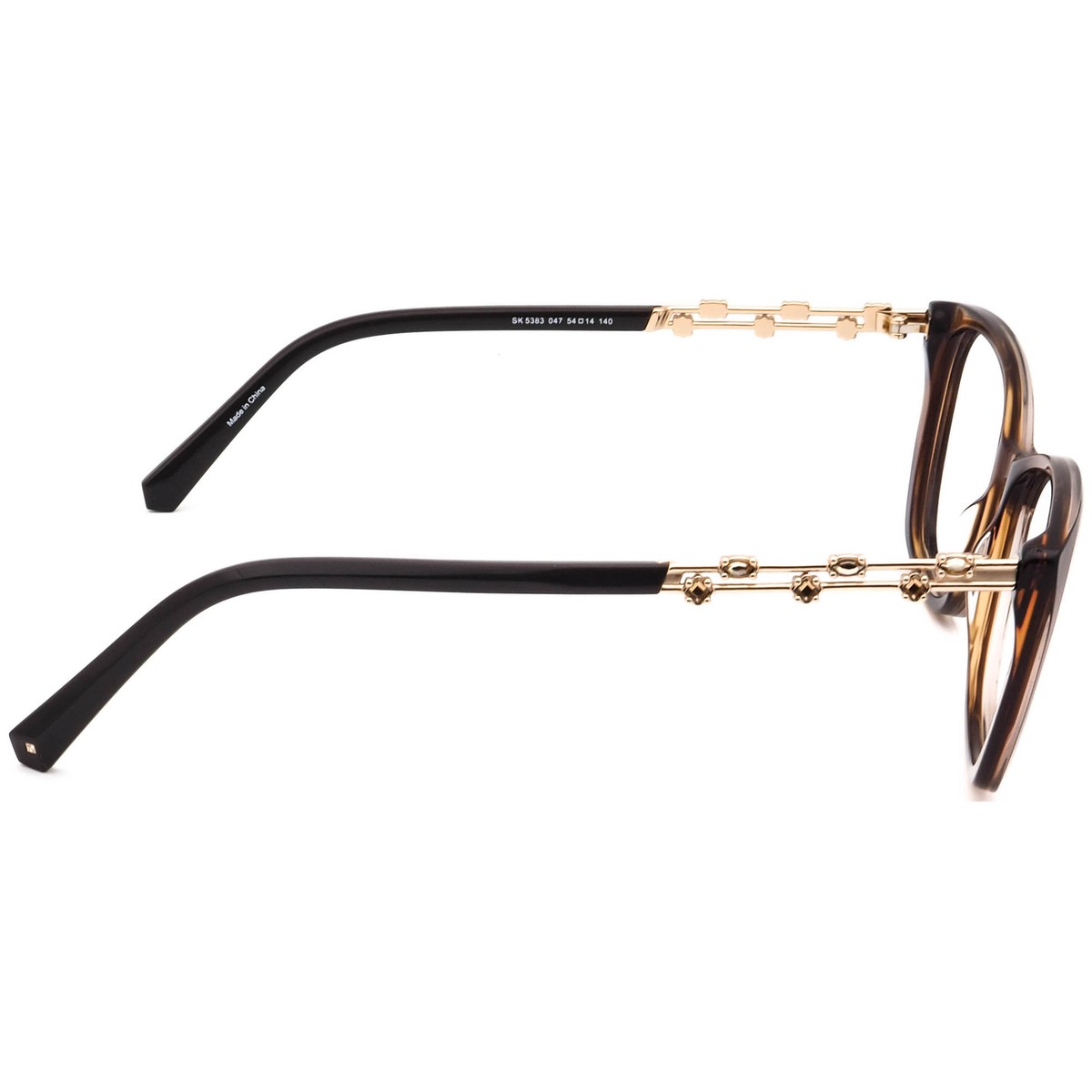 Swarovski Eyeglasses SK 5383 047 Brown/Gold Rhinestones Swarovski Eyeglasses SK 5383 047 Brown/Gold Rhinestones