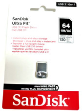 SanDisk Ultra Fit USB 3.1 Gen 1 Flash Drive 64GB Black Shipping is Free