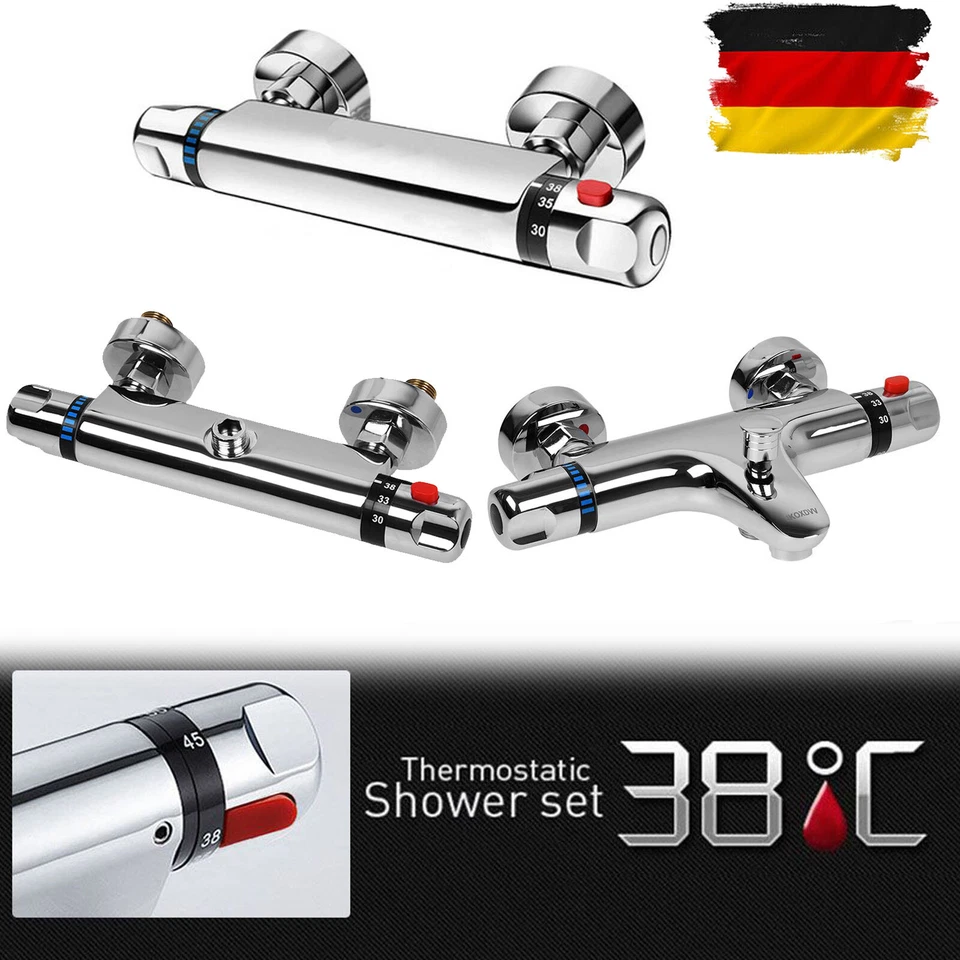 Brausethermostat Duscharmatur Mischbatterie Dusche Duschthermostat Armatur Bad