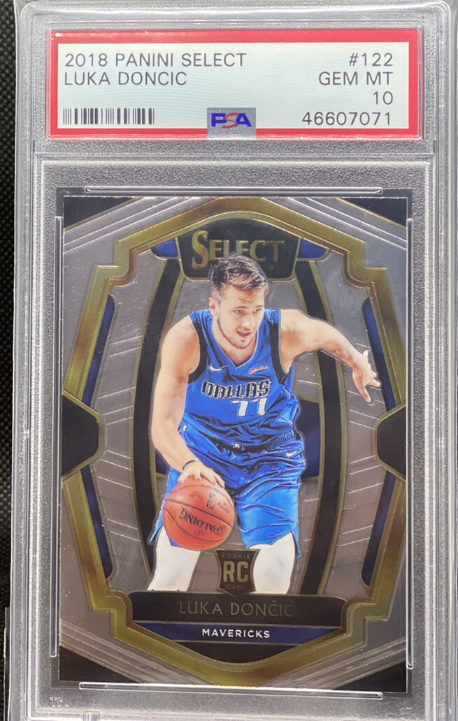 2018-19 Panini Select Luka Doncic #122 Rookie RC Premier Level PSA 10 Gem Mint