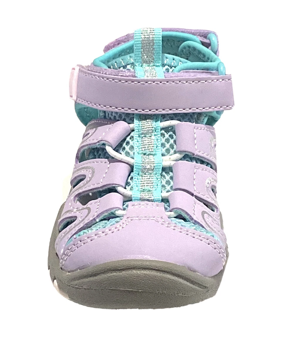 Cat Jack Toddler Baby Girls Afton Hiking Sandals Purple Hook Loop Size 5