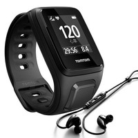 Tomtom Spark Music Uhr S Multisport Schwarz + Original KopfhöRer Neu