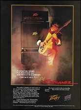Ray Gomez 1986 Peavey guitar & amp advertisement 8 x 11 ad print
