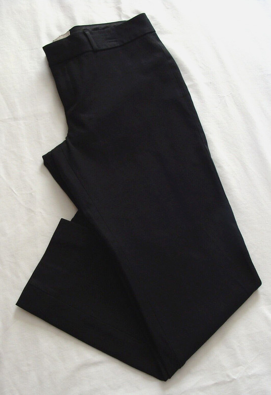 BANANA REPUBLIC Black "SLOAN Fit" CROP Capri Pant Sz 8 (26.5 Inseam)