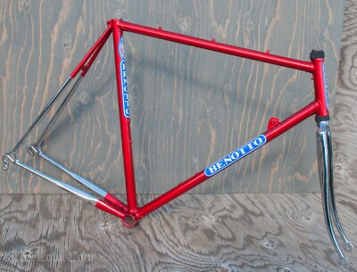 NOS Vintage Benotto 5000 57cm Road Bike FRAME & FORK Columbus
