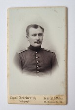 Tolles CDV Foto - Deutscher Soldat in Uniform / Sachsen um 1900 - Kaiserreich