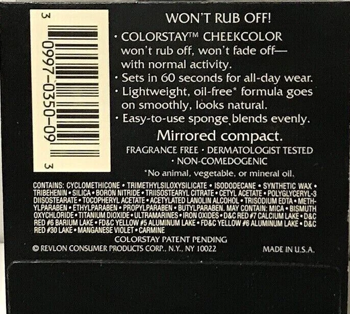 2 Revlon Colorstay Cheekcolor Oil Free Full Size - Color Stay Blush - Sienna - Image 2 of 2