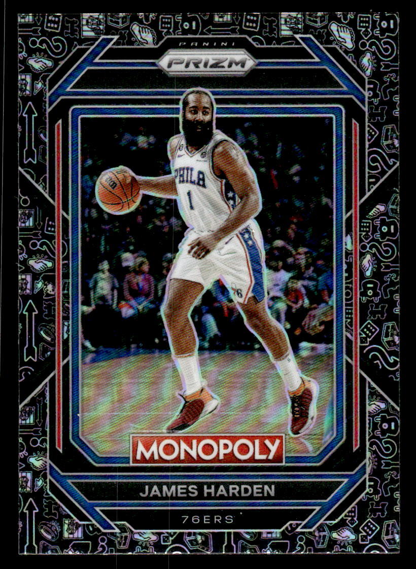 James Harden 2022-23 Panini Prizm Monopoly #68 Monopoly Black Classic Icons