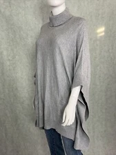 Michael Kors Woman's Gray Cowl Neck Shawl Sweater XL