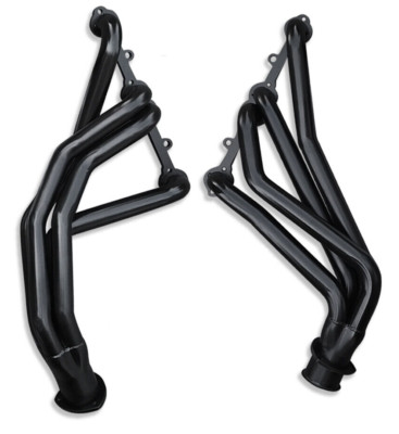 1966-91 GM Truck Long Tube Headers 2WD 4WD GMC Chevy C10 Painted Black