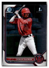 2022 Bowman #BCP-138 Denzer Guzman Chrome Prospects 1st Los Angeles Angels