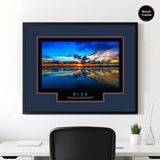Motivational Poster, Risk, Motivational Wall Art, Motivational Quotes, Motivate