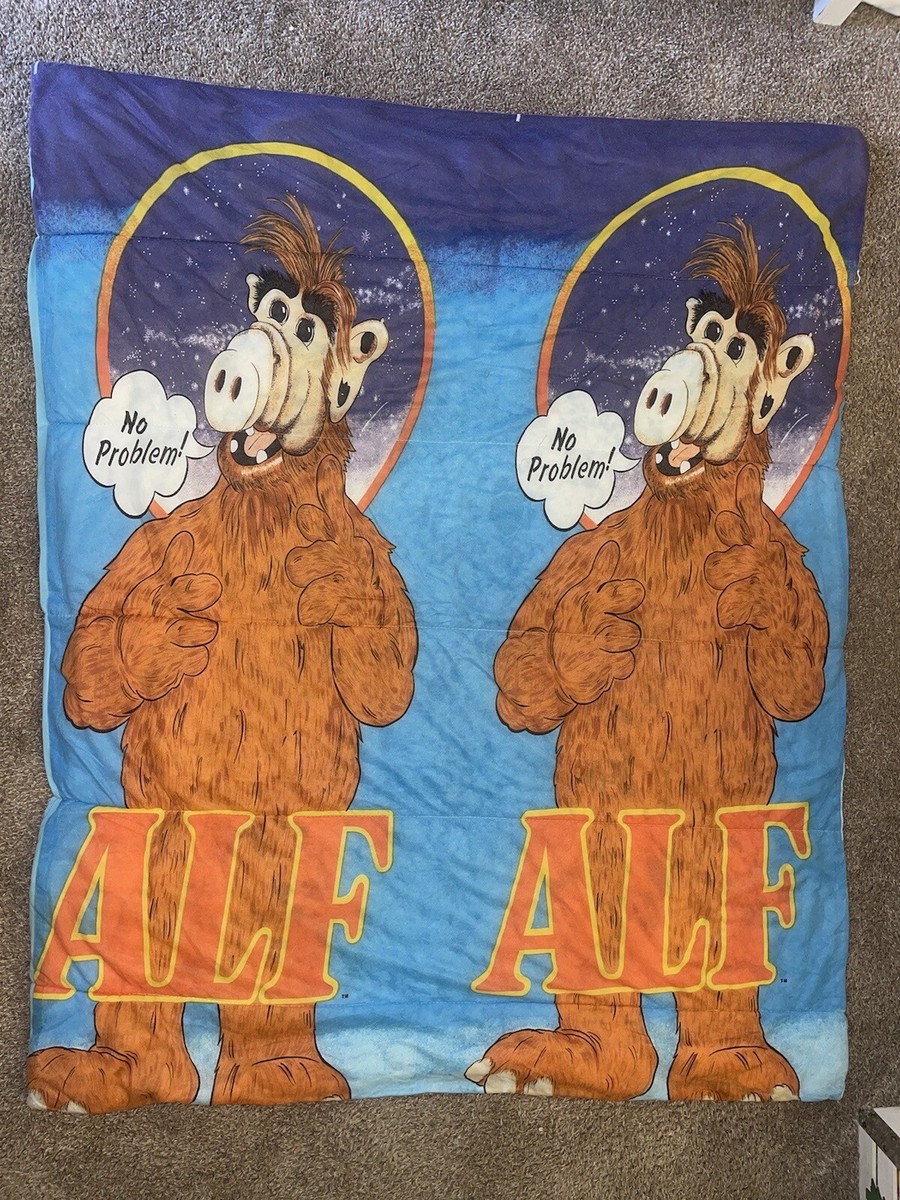 Vintage 1987 Alf Blanket Sleeping Bag Alien Production Turned Into