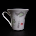 Porcelain Delicate Japan Cup Ceramic Vintage Design White Art Deco Table N8070