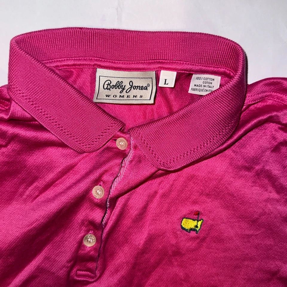 Polo Bobby Jones Masters Golf Rosa - L Augusta Nacional PGA Italia Foto 2 de 3